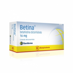 Betina 16 mg  X 30 COMP