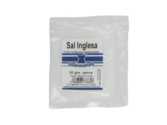 MAGNESIO SULFATO HEPTAHIDRATADO SAL INGLESA 30G 