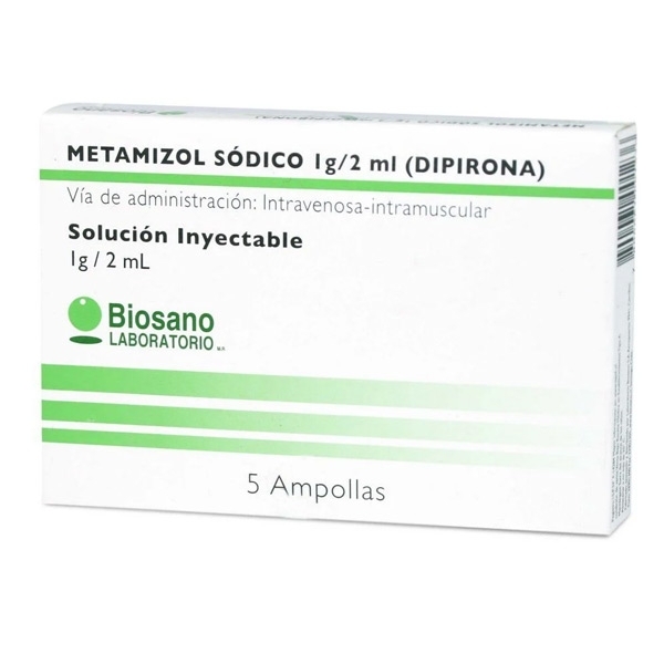 METAMIZOL SODICO 1g/2ml X 100AMP