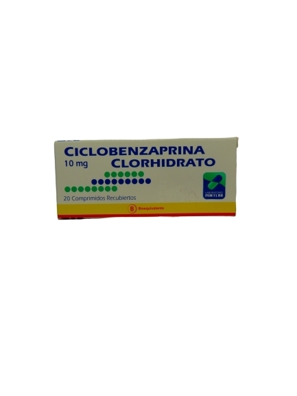 CICLOBENZAPRINA  10mg X20COM.