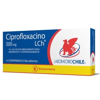 CIPROFLOXACINO  500mg X6COM Chile