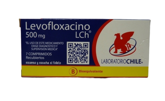 LEVOFLOXACINO  500mg X 7COM. Chile