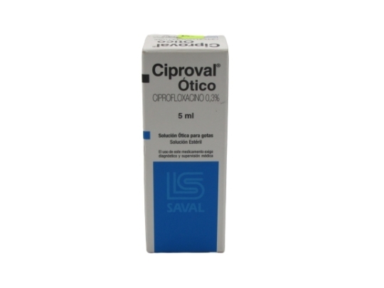 CIPROVAL SOL.OTO.0,3% 5ML