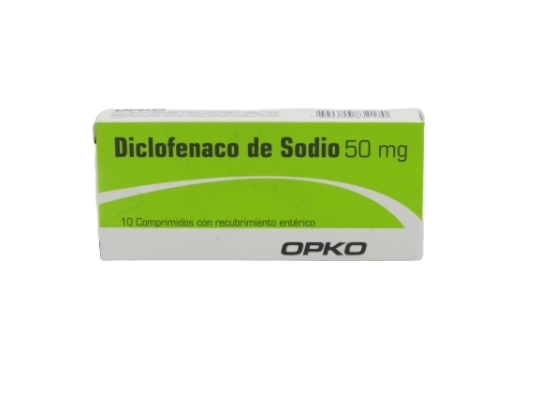 DICLOFENACO 50mg X10COM Opko