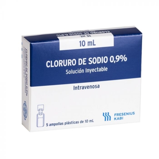 CLORURO DE SODIO 0,9% 5ml X 5 AMP