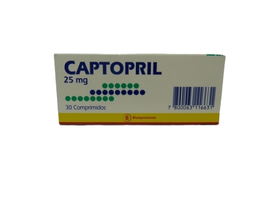 CAPTOPRIL 25mg X30COM.