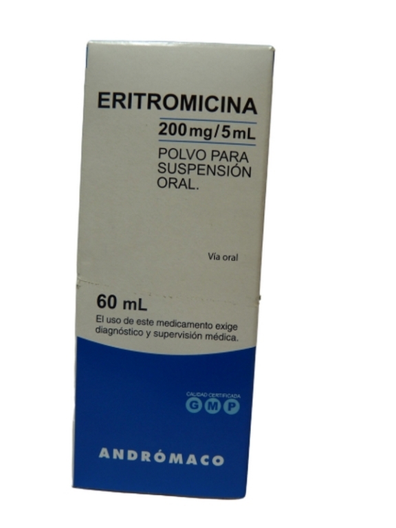 ERITROMICINA 200MG/5ml SUSPENSION ORAL X 60ML