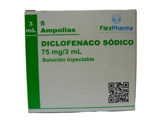 DICLOFENACO 75mg X5AMP.