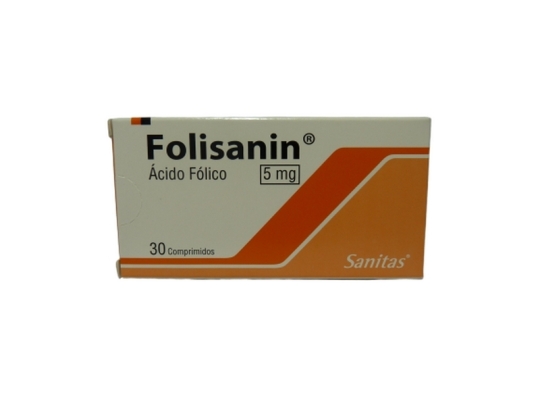 FOLISANIN 5mg X30COM.