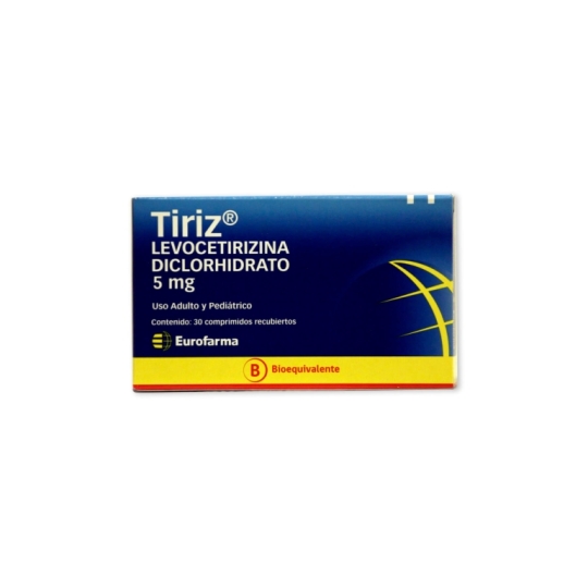 TIRIZ 5mg X30COM.REC.