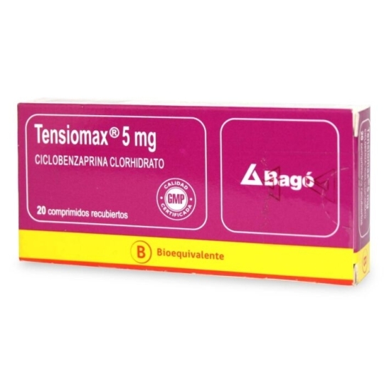 TENSIOMAX COM  5 MG X 20  COM