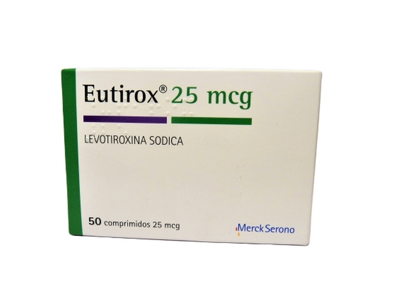 EUTIROX (R) 25mcg X50COM.