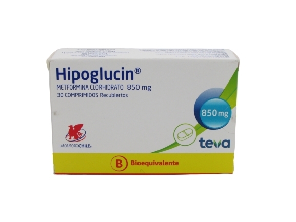 HIPOGLUCIN COM.850MG.30