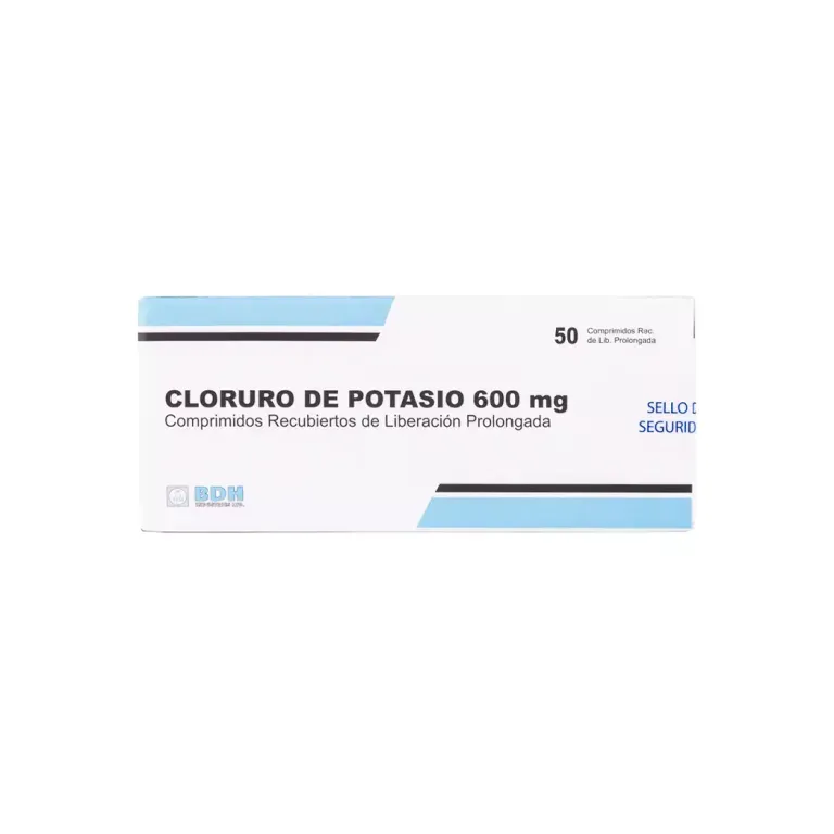 CLORURO DE POTASIO 600MG X 50 COM 