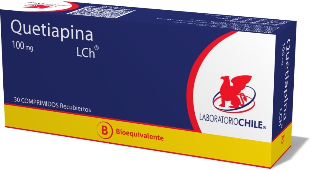 QUETIAPINA  100mg X 30COM REC Chile