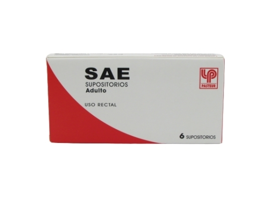 SAE SUPOSITORIO ANTIESPASMODICO ADULTO X 6