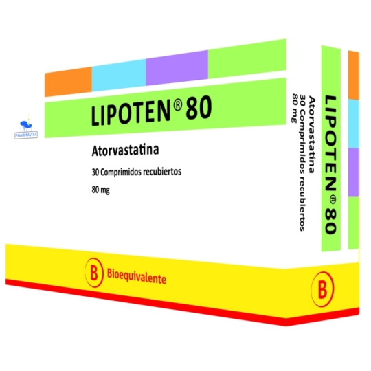 LIPOTEN 80MG X 28 COM REC