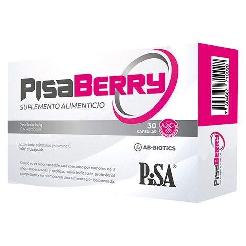 PISABERRY + EXTRACTO DE ARANDANO Y VITAMINA  C X 30 CAP