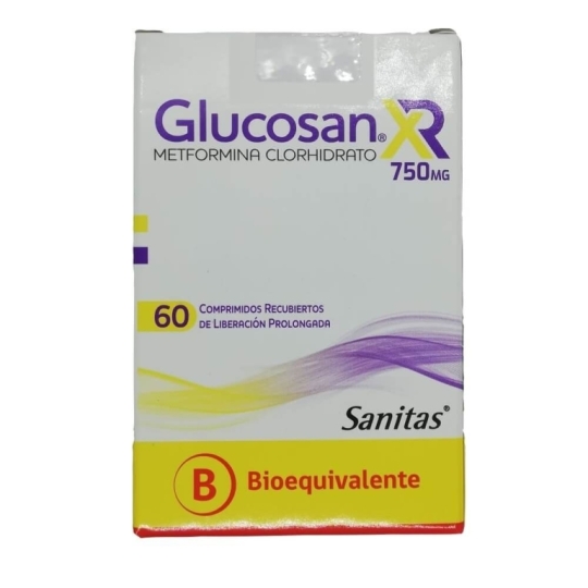 GLUCOSAN 750 XR X 60 COM.PROL.