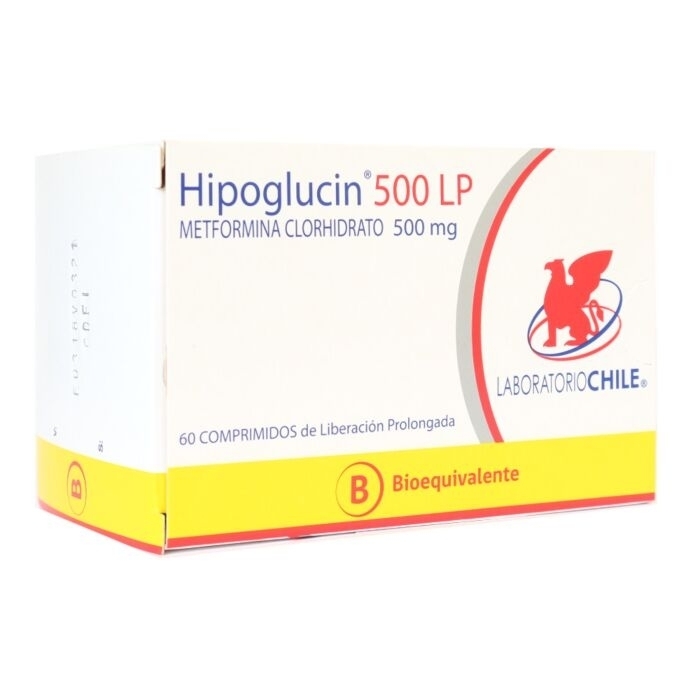 HIPOGLUCIN LP  500mg X60COM.