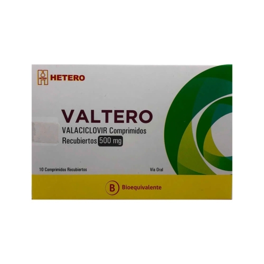 VALTERO 500mg X 10 COM