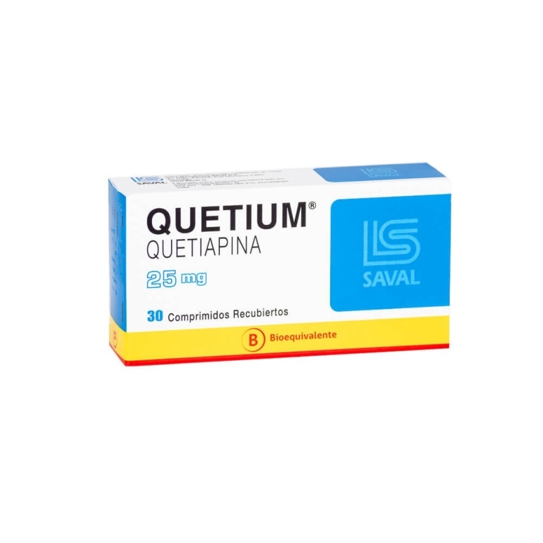 QUETIUM 25 MG X 30 COM