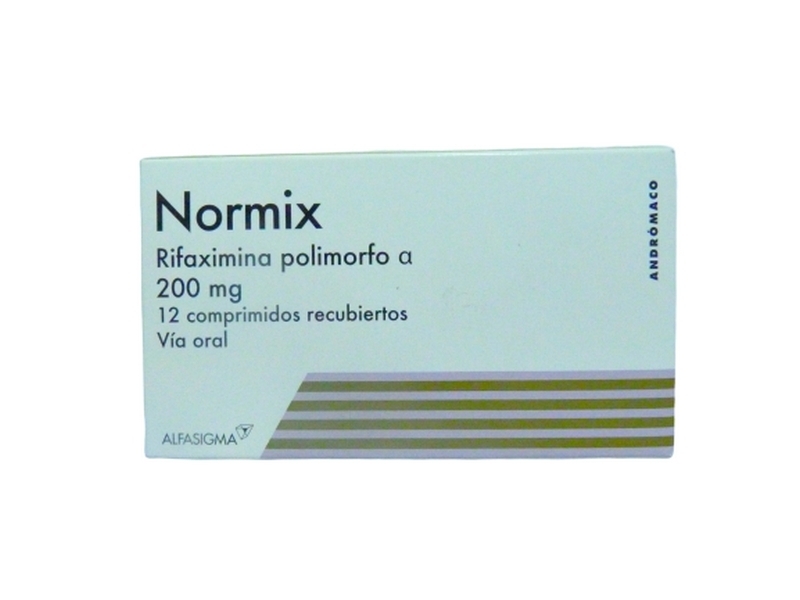 NORMIX 200MG X 12 COM REC