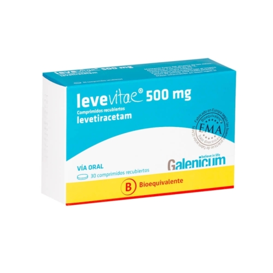 LEVEVITAE 500 MG X 30 COM