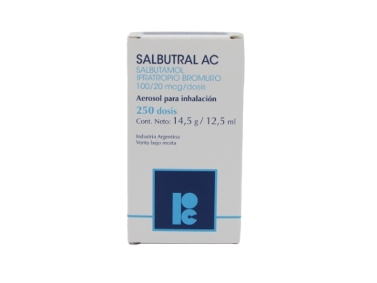 SALBUTRAL AC INH BUC X 250 DOSIS