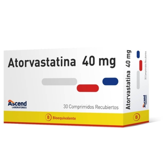 ATORVASTATINA 40 MG  X 30 COMPRIMIDOS