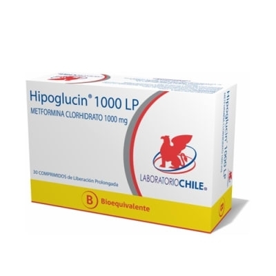 HIPOGLUCIN LP  1000mg X30COM.