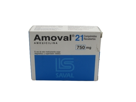 AMOVAL COM.750MG. 21