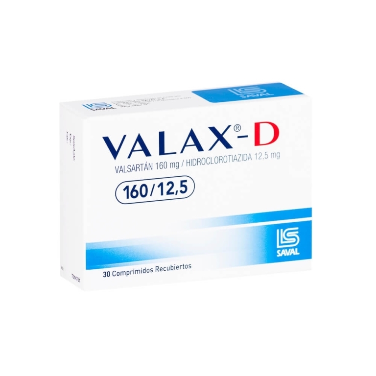 VALAX D  160mg/12,5MG X30COM REC.