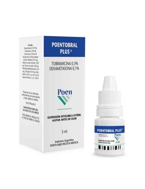 POENTOBRAL PLUS SUSP OFT 0,3%-0,1%X 5 ML