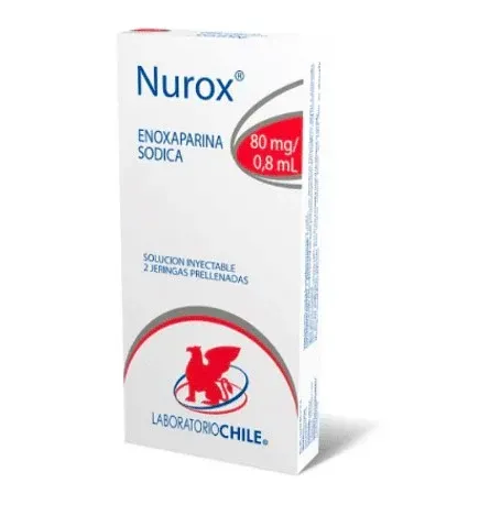 NUROX SOL INYECTABLE 80MG/0,8ML X 2 JERINGAS