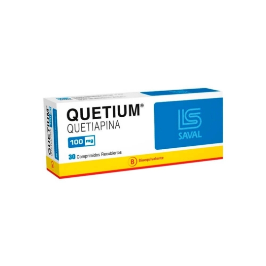 QUETIUM 100 MG X 30 COM