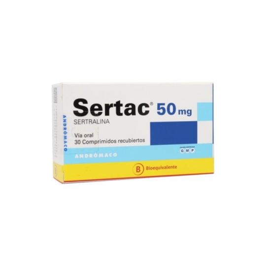 SERTAC 50MG X 30 COM REC