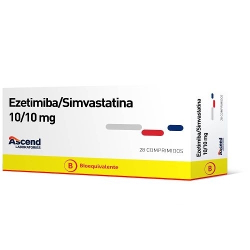 EZETIMIBA/SIMVASTATINA 10/10MG X 28 COM