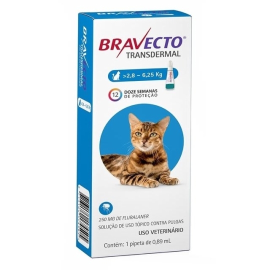 BRAVECTO PALAT GATO  2,8 -6,5 KG X 1 PIPETA 