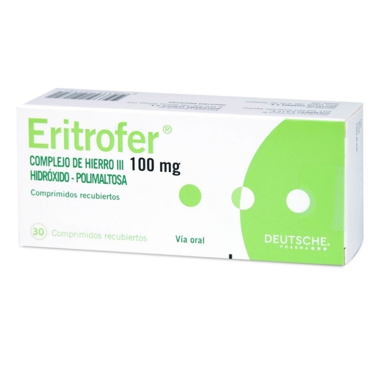 ERITROFER 100 MG X 30 COMP REC.