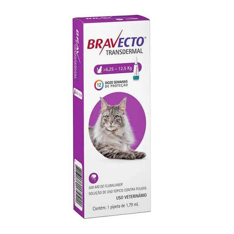 BRAVECTO PALAT GATO  6,25 -12,5 KG X 1 PIPETA 