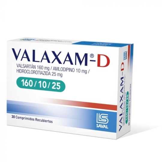 VALAXAM 160mg/10mg/25mg X30COM REC.