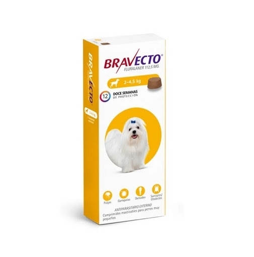 BRAVECTO 1 COMP PALAT PERRO 2- 4.5 KG