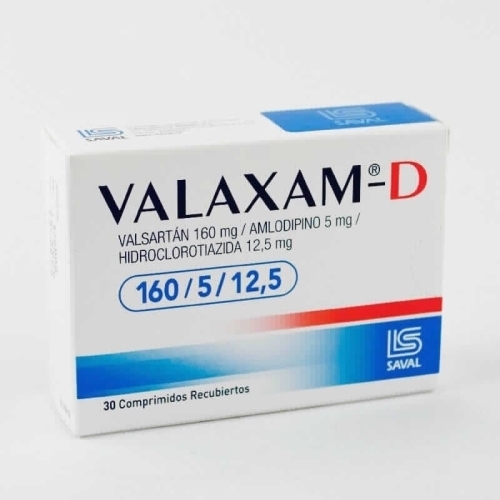 VALAXAM D  160mg/5MG/12,5 X30COM REC.