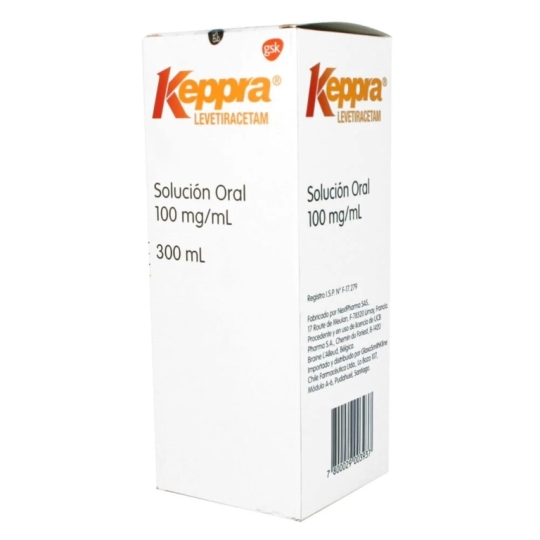 KEPPRA SOL ORAL 100 MG X 300 ML 