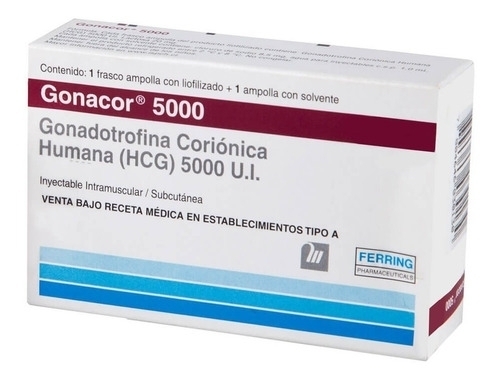 Gonacor 5000 UI X 1 Frasco Ampolla + solv.