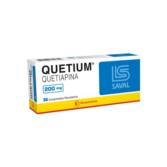 QUETIUM 200 MG X 30 COM