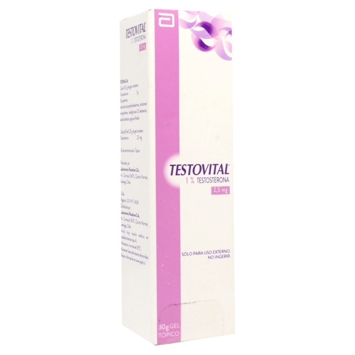 TESTOVITAL GEL 1% 2,5MG X 30 GR