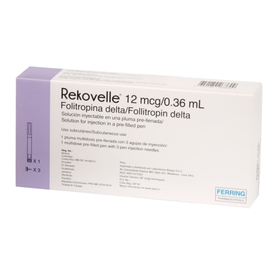 Rekovelle solución inyectable 12 mcg / 0,36 mL