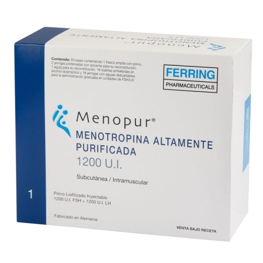 Menopur Multidosis 1200 UI Fco Ampolla + 2 solventes